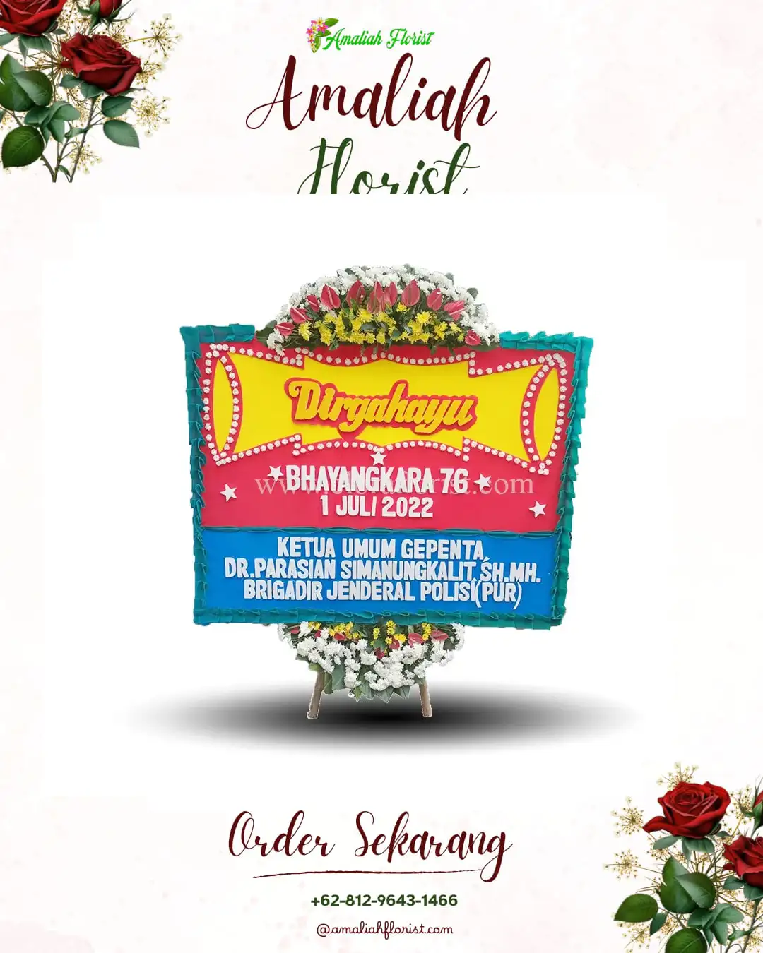 Papan Bunga HUT Ulang Tahun Mestong